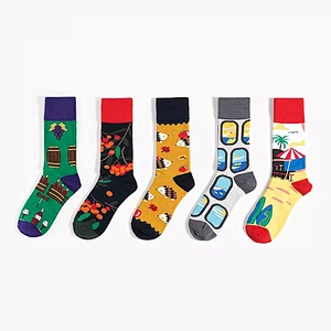 Colour Men Cotton Socks Casual Fashion Socks