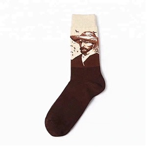 3d fashion cartoon tube socks fashion Comfortable men socks  Custom