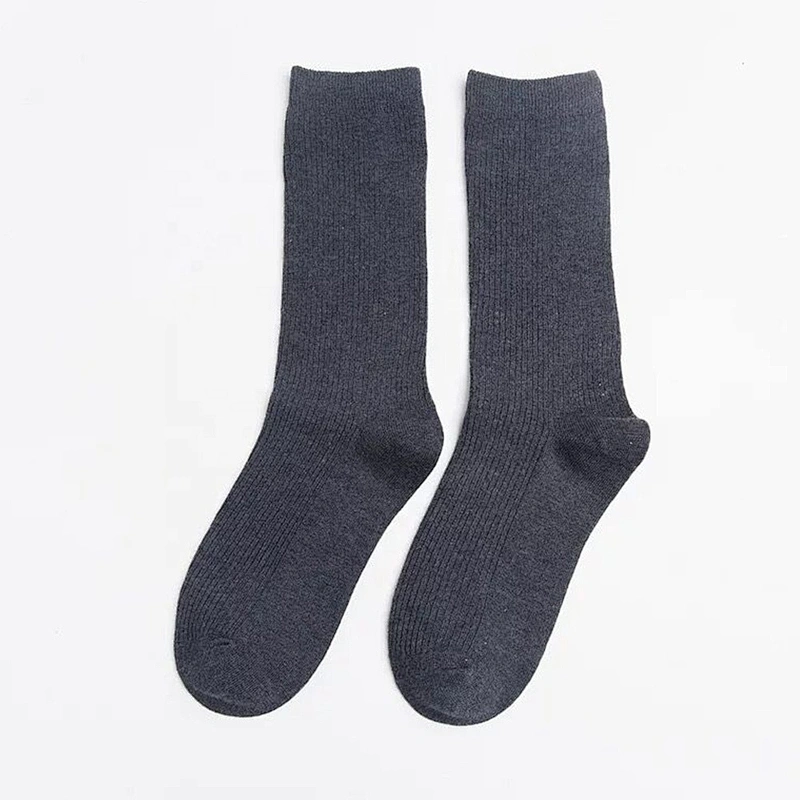100% Organic Black Cotton Wholesale Dress Socks Custom Mens