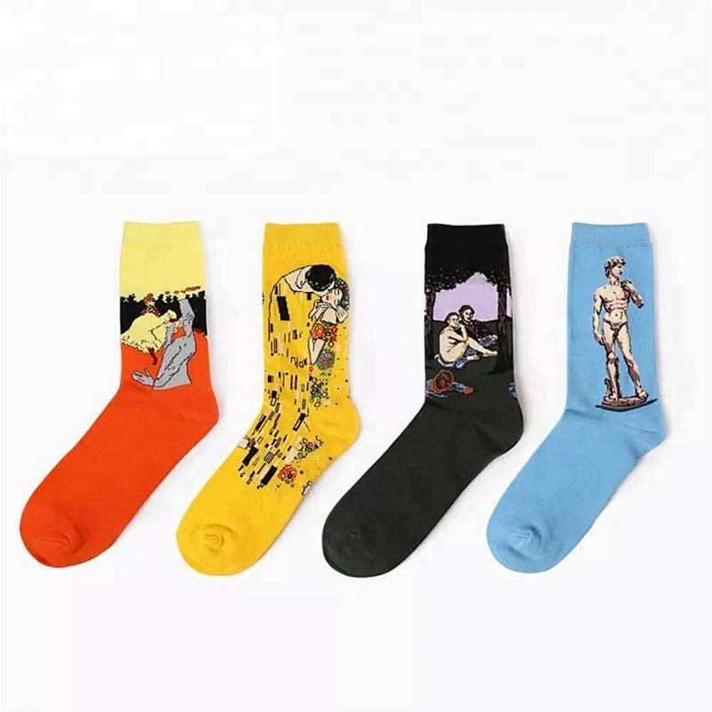 Comfortable Soft Art Custom Black Stockings