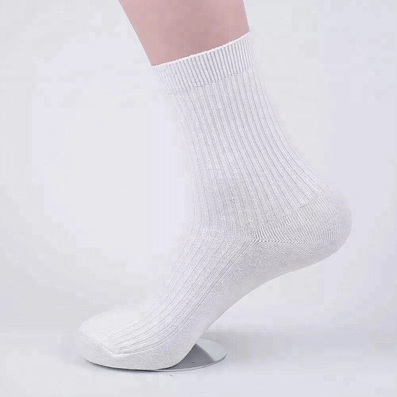 Man Cotton  White Formal Socks