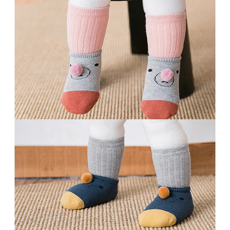 new arrival wholesale novelty custom terry socks socks anti slip over knee socks baby stocking
