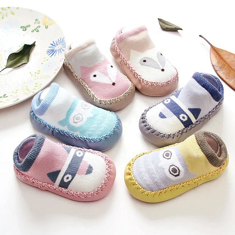 Wholesale Custom Newborn Baby Leather Sole Socks Baby