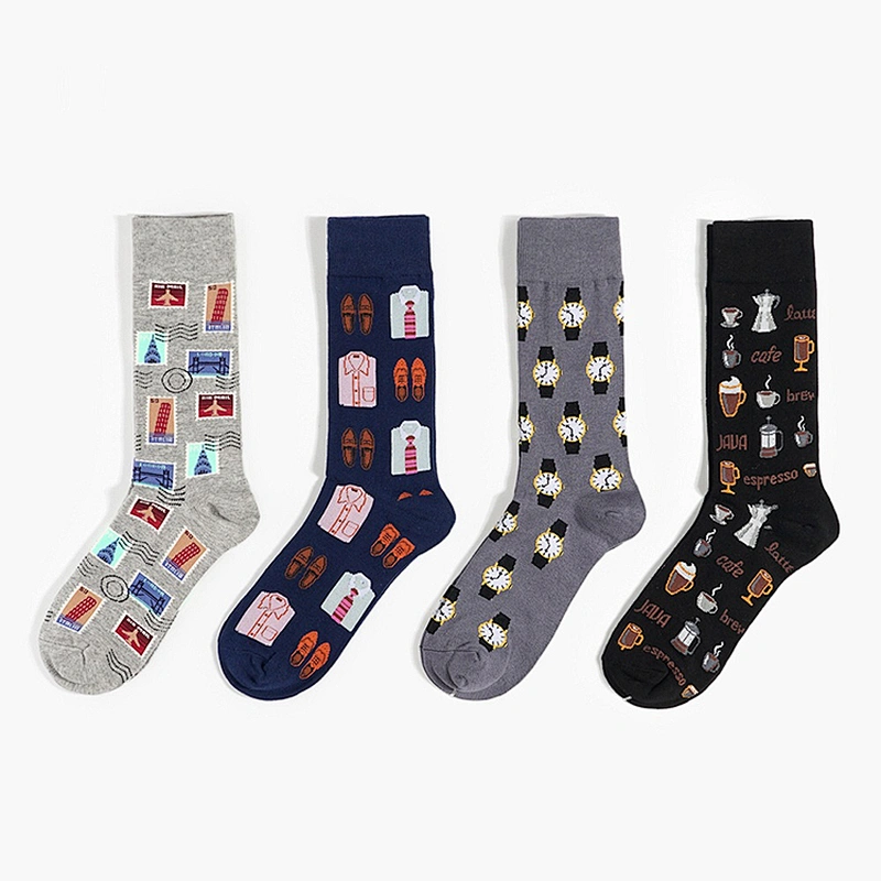 Custom made size fashion socks men high quality