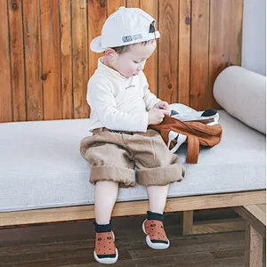Newborn toddler sock cartoon baby shoes sock non slip rubber sole children's floor socks