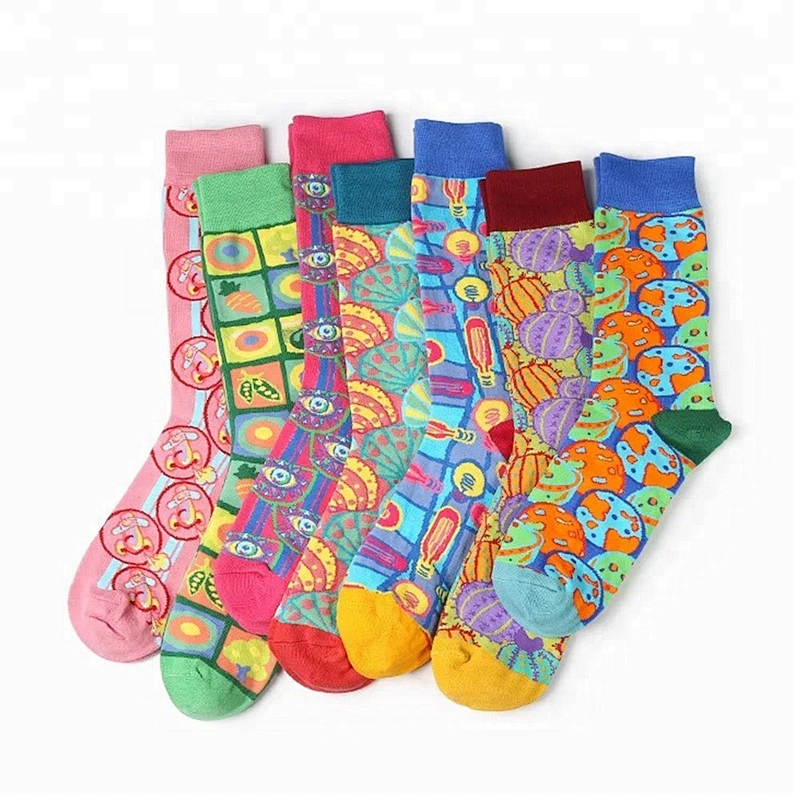Custom Material And Logo Fashion Socks Men