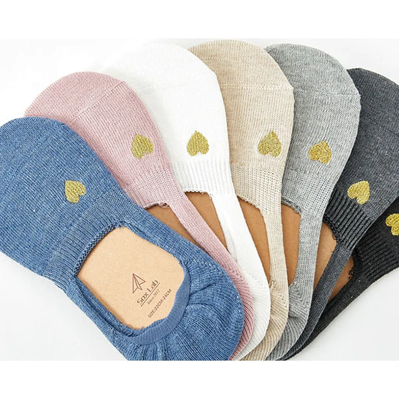 Socks women cotton design fashion no show socks women invisible socks
