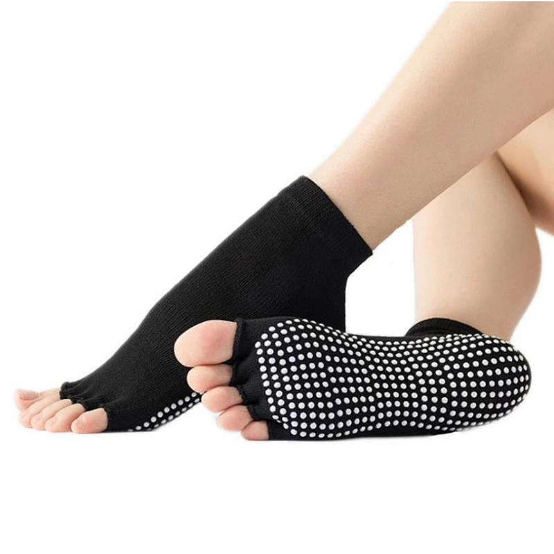 Yoga five finger socks professional slip open toes yoga socks dance sports anti-slip socks