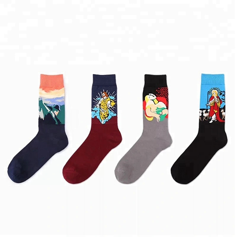 Men Coloured Comfortable Socks Factory Fashion Men Fun Novelty Socks