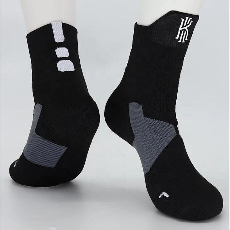 New mid-tube men's basketball socks with towel bottom sports socks