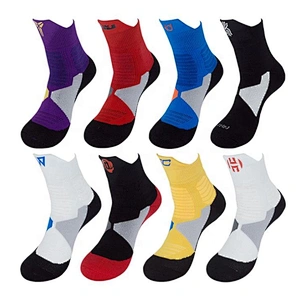 New mid-tube men's basketball socks with towel bottom sports socks