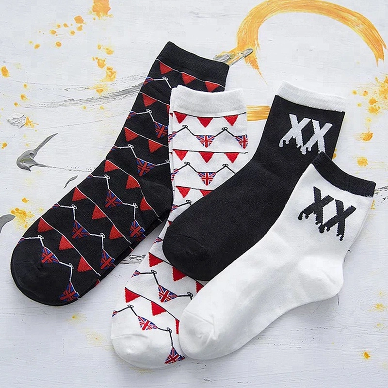 High Quality Custom Polyester Colorful Jacquard Socks