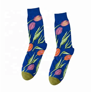 Wholesale personality graffiti color series men's sports socks