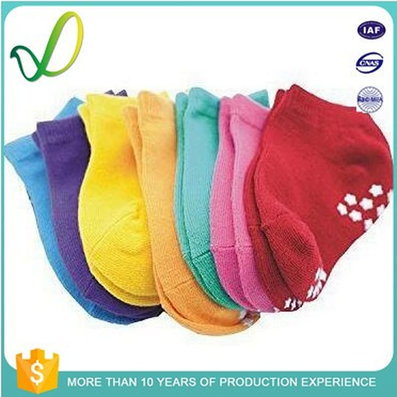 Custom cartoon quality baby smart organic cotton socks baby socks anti slip