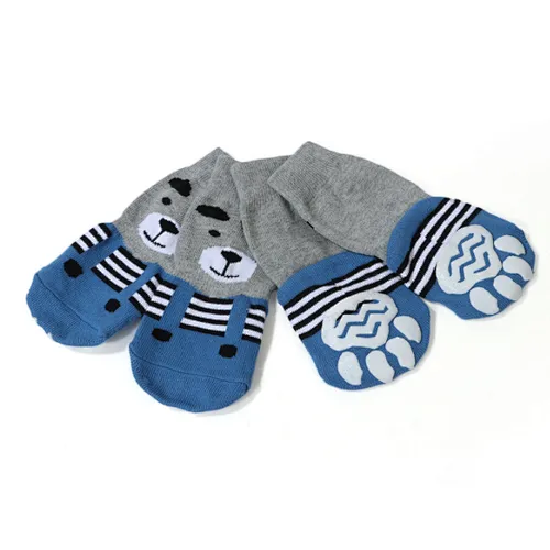 Pet dog socks cotton anti-scratch breathable socks Golden Retriede German Shepherd knitted animal feet non-slip socks