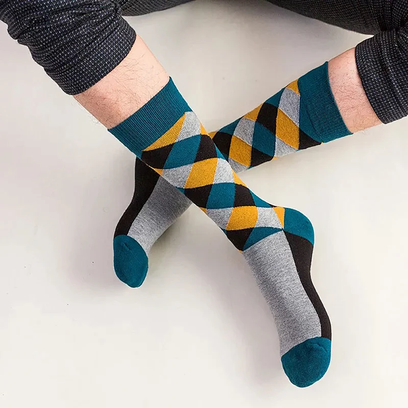 Fashion High Quality Colorful Design Socks Men Custom