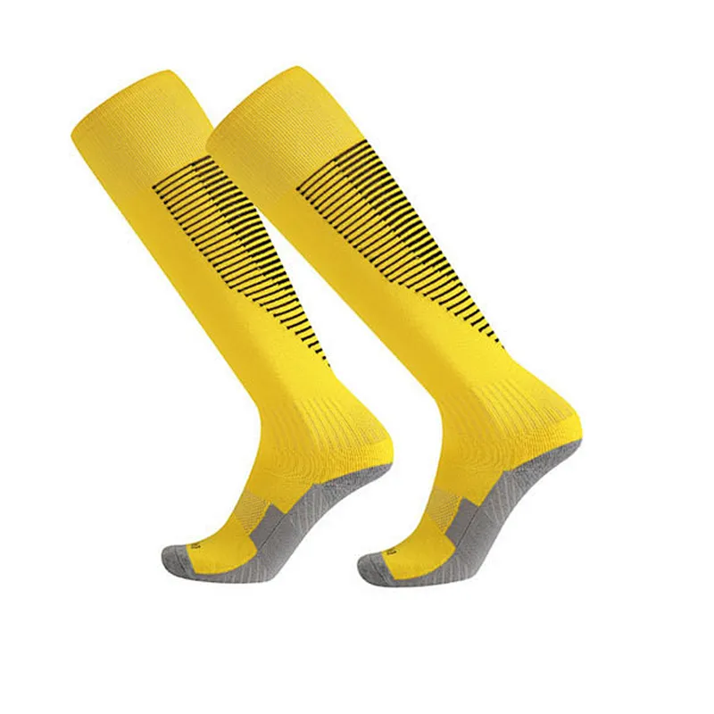 Thick long tube towel anti slip children football over the knee socks student sports socks