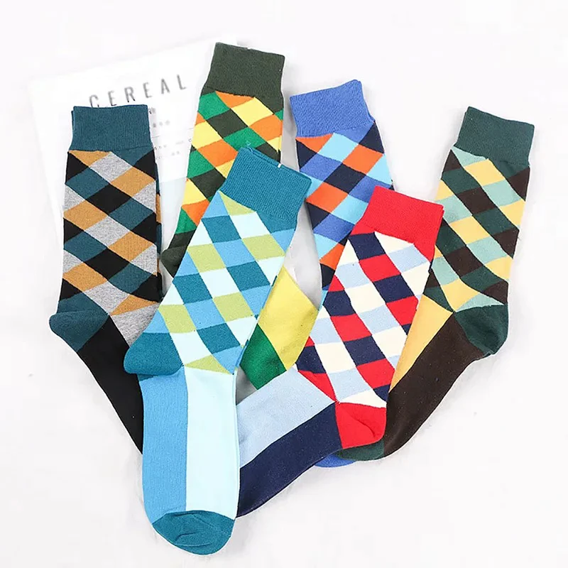 Fashion High Quality Colorful Design Socks Men Custom
