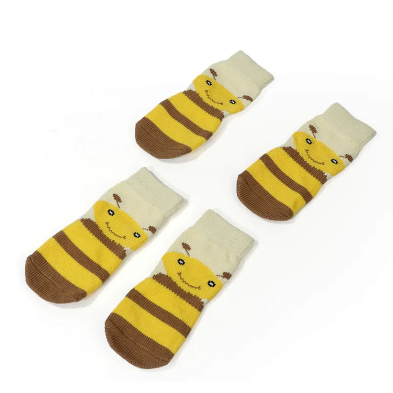 Pet dog socks cotton anti-scratch breathable socks Golden Retriede German Shepherd knitted animal feet non-slip socks