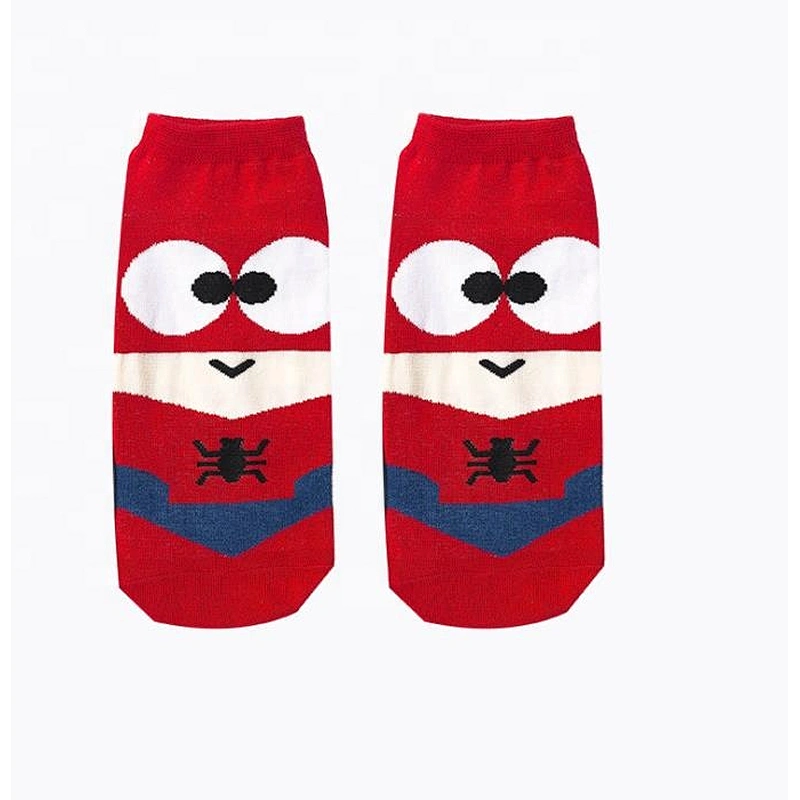 Cotton superhero cartoon men's socks of high quality