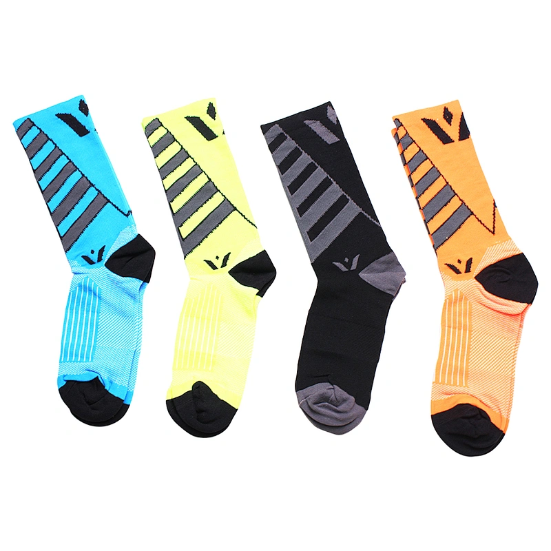 Logo running socks custom Sport Running Compression Socks men