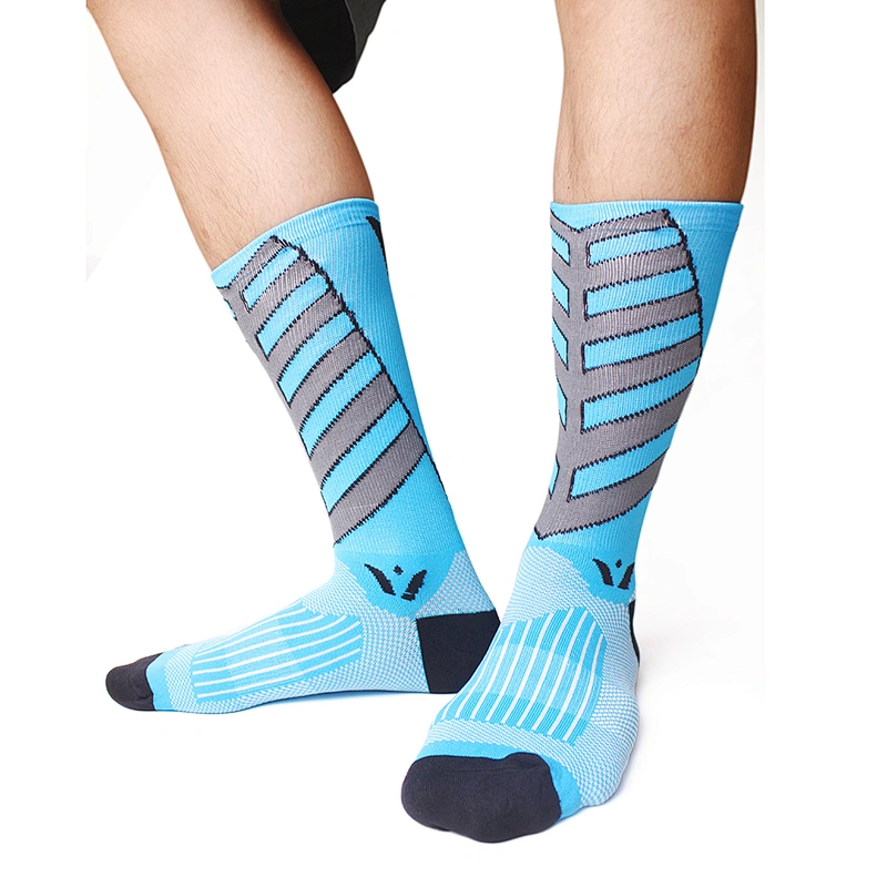 Logo running socks custom Sport Running Compression Socks men