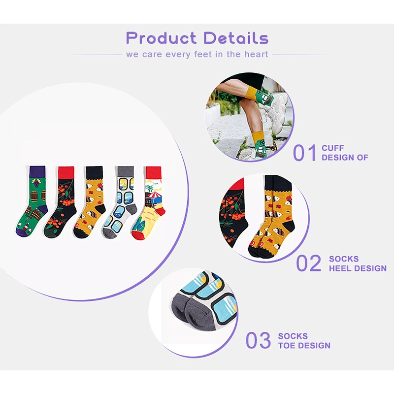 Colour Men Cotton Socks Casual Fashion Socks
