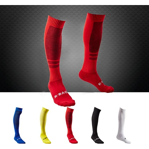 man anti slip knee high football compression training socks