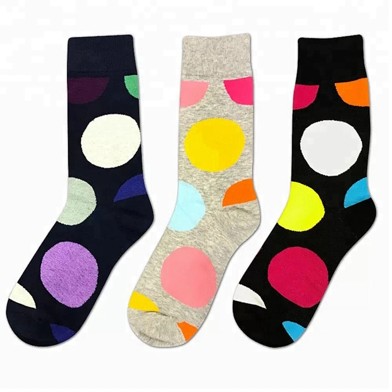 High Quality Custom Polyester Colorful Jacquard Socks