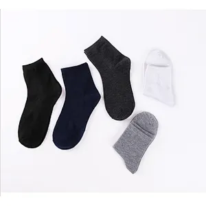 Custom 100% bamboo black socks work men dress socks