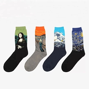 Comfortable Soft Art Custom Black Stockings