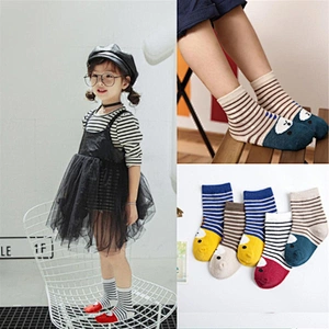 2020 custom 100% cotton cartoon cute children socks