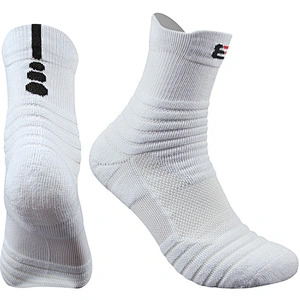 Men cotton running sock sport socks white