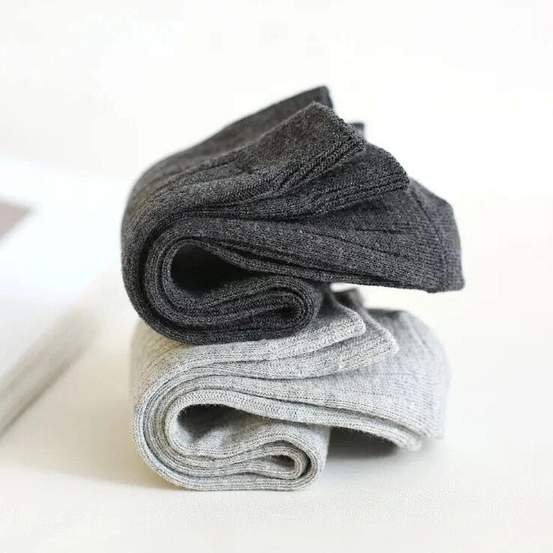 Mens Black White Gray Men's Business Socks Cotton
