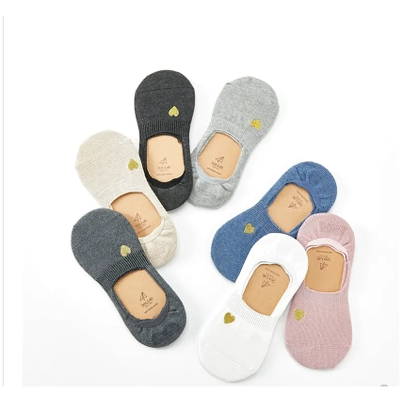 Socks women cotton design fashion no show socks women invisible socks