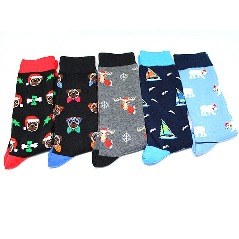 Personality cartoon pattern socks anime tube men's Christmas socks