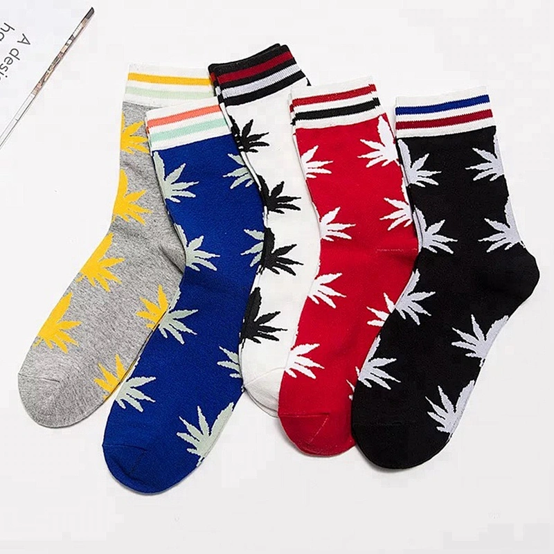 High Quality Custom Polyester Colorful Jacquard Socks