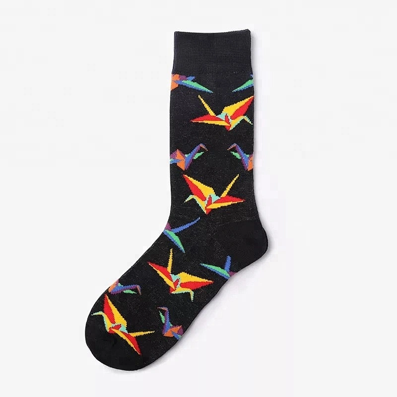 Men dress socks cotton colorful bamboo socks for men