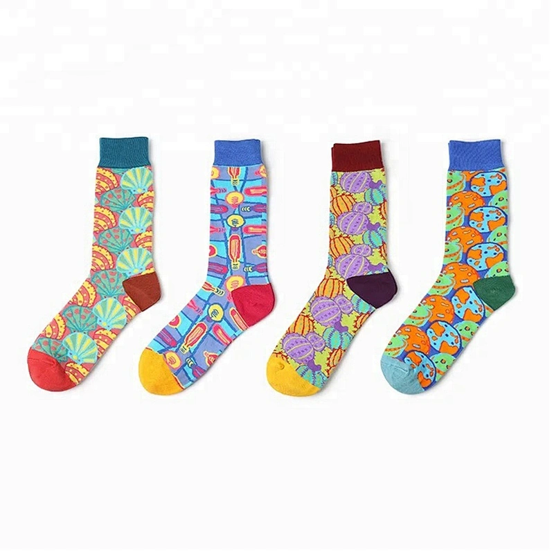 Custom Material And Logo Fashion Socks Men