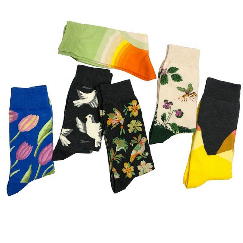 Personalized trendy creative Chinese style four seasons cotton couple socks china men socks