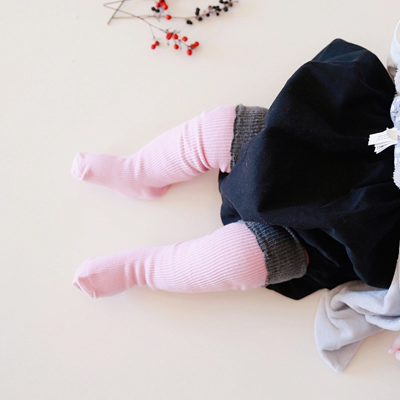 Cute Girl Kids Knee High Socks Stocking Cotton Baby Toddler Leg Warm Leggings