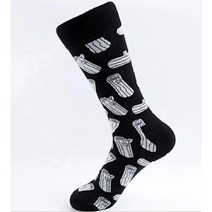 Trendy fashion men's socks Street skateboarding personality forest style socks