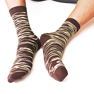 Custom Design Mens Fashion Socks Colourful Striped Cotton Socks