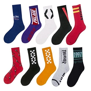 Wholesale street dance hip hop stockings European and American sports cotton socks