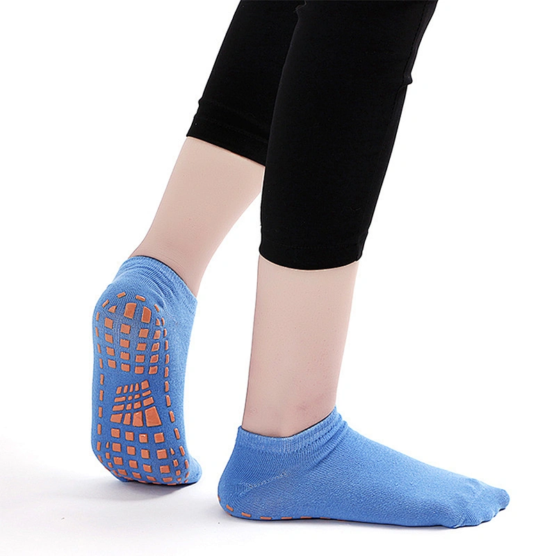 Custom logo cotton non-slip trampoline socks non-slip floor socks