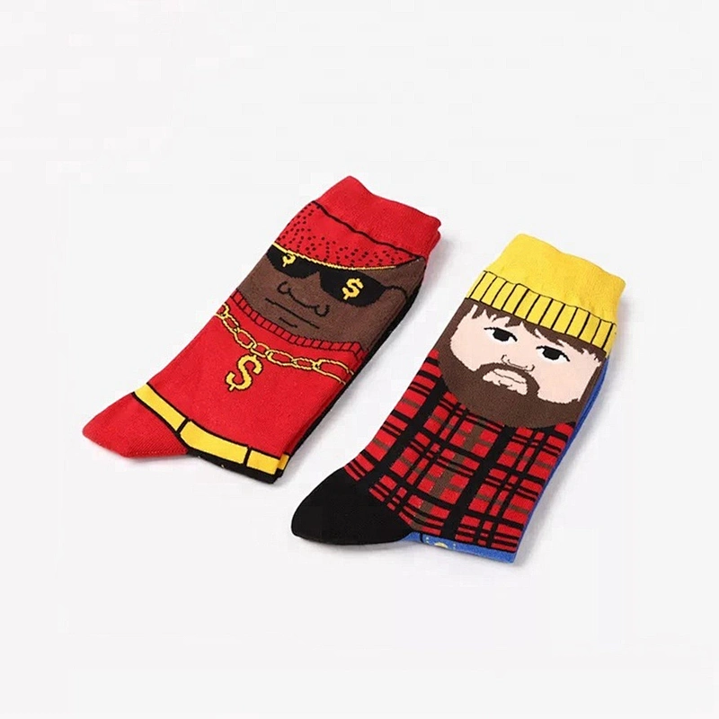 3d fashion cartoon tube socks fashion Comfortable men socks  Custom