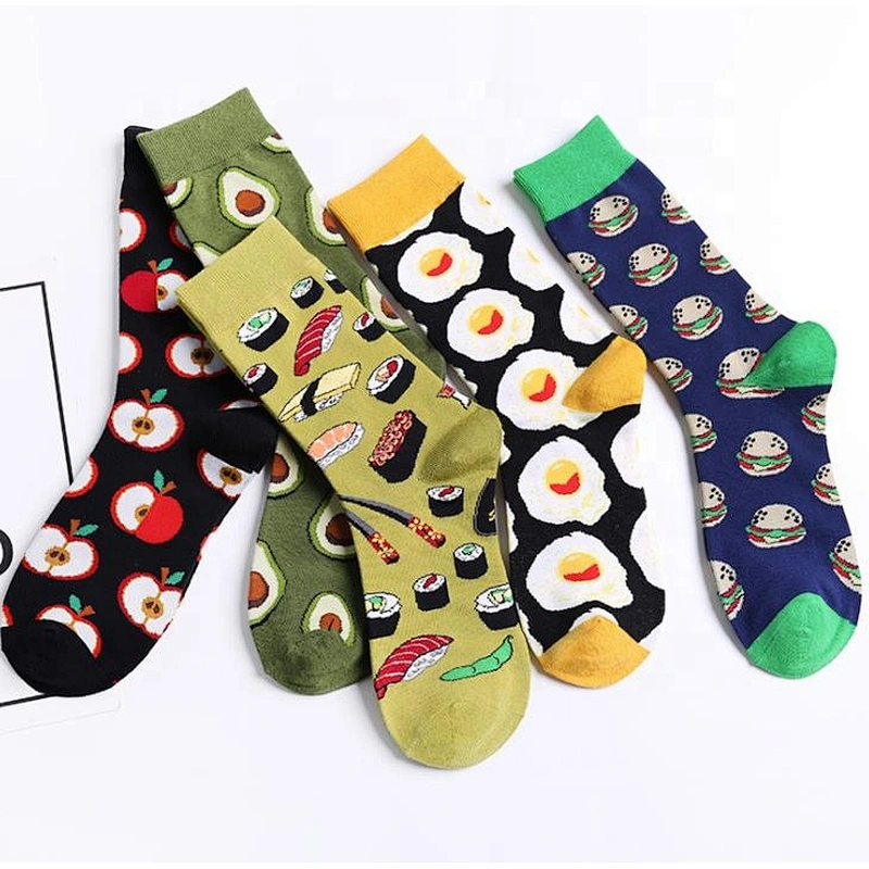 New dessert food series creative design tube cotton ladies socks fashion socks
