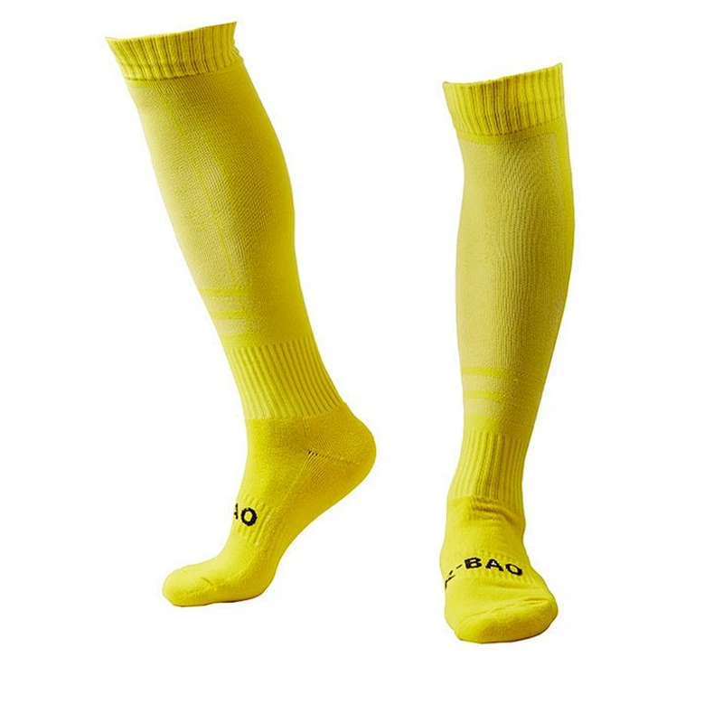 man anti slip knee high football compression training socks