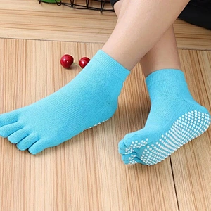Custom Open Toe anti slip yoga sock cotton custom