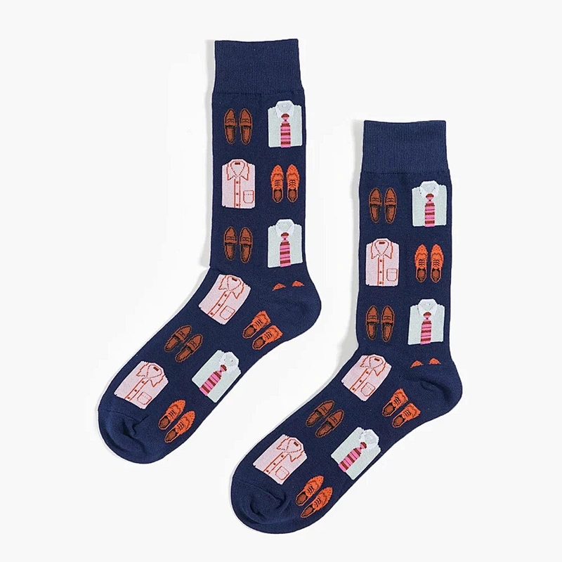 Manufacturer Fashion Jacquard Socks OEM Custom Socks Men
